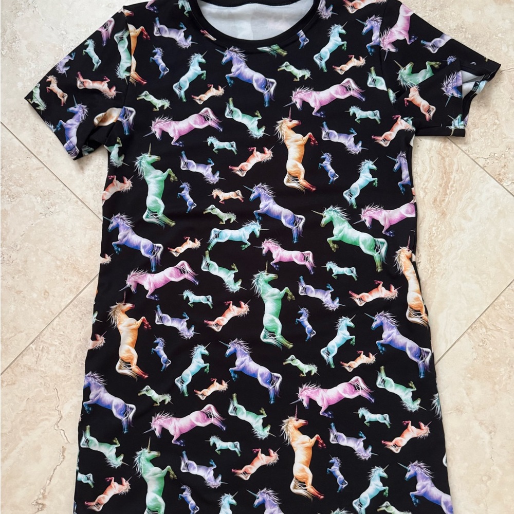 Blackmilk unicorn tee dress